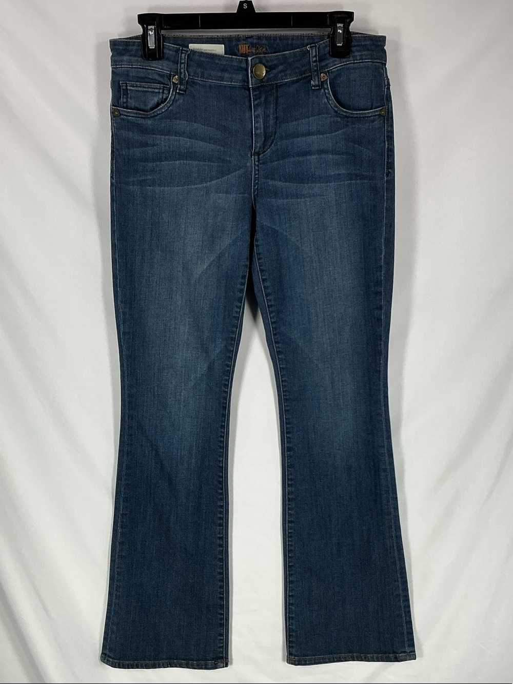 Kut from the Kloth Bootcut Jeans 6 Medium Dark Wash Mid Rise Classic Denim Blue